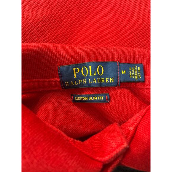 Polo Ralph Lauren Red Custom Slim Fit Big Pony
Crest Polo M - Picture 5 of 5
